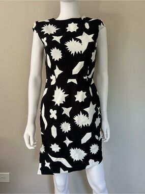 NWT Saint Laurent Paris 2014 Geometric Star Print Mini Dress IT 36 US 0